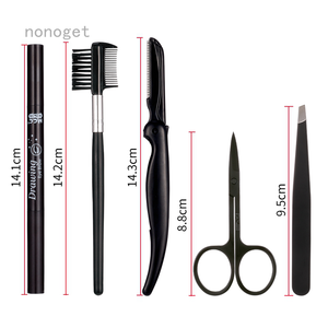 Juego de pinzas de Punta inclinada puntiaguda para cejas de acero inoxidable profesional con bolsa de viaje o pinzas separadas - Product Image 3