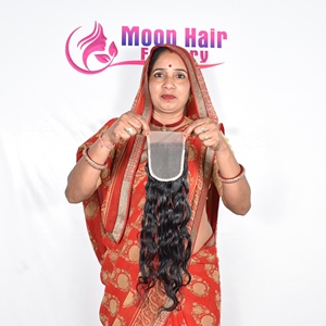 สั่งซื้อออนไลน์ซูเปอร์พรีเมียมคุณภาพดีฝาปิดเป็นลอนผมนุ่มเนียนยาวส่งออกจากโรงงาน - Product Image 4