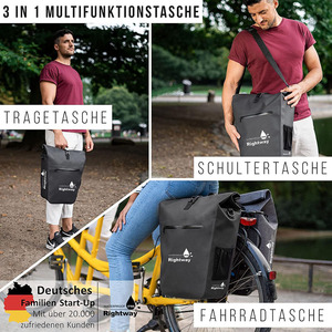 Custom 25L Waterdichte Duurzame Rechterzijdige Fiets Achterdrager Zijtas TPU Wegtransport Mountainbike Achterkoffer Zadeltas - Product Image 6