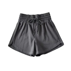 สไตล์อเมริกันฤดูร้อนเสื้อผ้าเยาวชนฟิตเนสผ้าฝ้ายเอวสูงสบายๆกีฬากางเกงขาสั้นสําหรับสตรี 2024 - Product Image 2