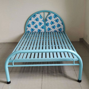โครงเตียงหอพักแบบมินิมอลหนา 80 ซม. เหล็กเคลือบผงสี สำหรับนักเรียน - Product Image 1