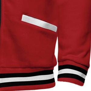 เสื้อสเวตเตอร์ถักอะคริลิคสีแดงสำหรับใส่ได้ทุกเพศเสื้อสเวตเตอร์ถักลายปักหลากสีตามสั่งสำหรับใส่ได้ทั้งหญิงและชาย - Product Image 4