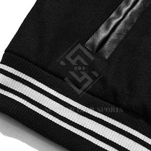 Chaqueta Letterman de Algodón/Lana para Hombre, Otoño-Invierno, Ecológica, Transpirable, con Cuello Alto y Logotipo Frontal Personalizable, Servicio OEM de Alta Calidad - Product Image 6