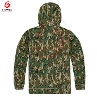 Conjunto de Uniforme Táctico Transpirable de Lona para Caza, Paintball y Actividades al Aire Libre, Sudadera con Capucha Elástica y Pantalones, Color Personalizado, Unisex