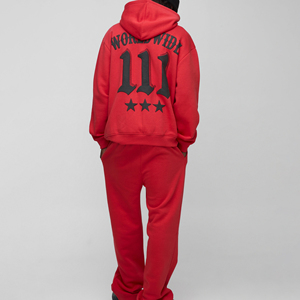 ชุดวอร์มผ้าฝ้าย100% มีฮู้ดน้ำหนักเบาระบายอากาศได้ดีชุดวอร์มสำหรับฤดูหนาวพิมพ์โลโก้แบบกำหนดเอง - Product Image 2