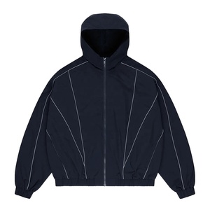 Personalized Olive Green Black Tracksuit Fashion Forward Reflective Stripes Design Comfortable <b>Track</b> <b>Jacket</b> Men Clothing - Product Image 6