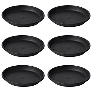 Heavy Duty PP Plastic Flower Pot Saucer Tray 6 Different Sizes <b>Stackable</b> Round Drip Trays for Indoor Outdoor Garden Plant Pots - Product Image 1