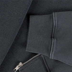 OEM Custom <b>Men's</b> Fashion <b>Zip</b>-Up Hoodie 100% Cotton Comfortable <b>Zip</b> <b>Jacket</b> with Embroidered Technics Adjustable Hood for Winter - Product Image 5