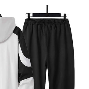 Top Tendance Survêtements Pour Hommes Slim Fit Adulte Taille Hommes Respirant Survêtements Casual Wear Noir Blanc Contraste Unisexe Survêtement - Product Image 6