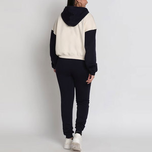 Survêtement oversize délavé à l'acide pour femmes le plus vendu Survêtement graphique de couleur personnalisée respirant pour la saison hivernale - Product Image 3