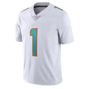 เสื้ออเมริกันฟุตบอลขายส่ง ออกแบบเองได้ พิมพ์ลาย 100% โพลีเอสเตอร์ แขนสั้น ใส่ได้ทั้งชายและหญิง ป้องกันแบคทีเรีย ระบายอากาศ แห้งเร็ว - Product Image 5