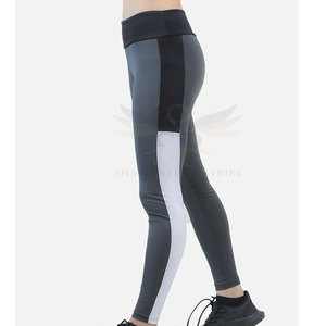 Mallas de cintura alta para mujer de alta calidad con logotipo personalizado Tejido de punto transpirable Estilo recto a un precio razonable - Product Image 5