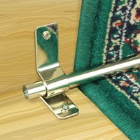 Tige en laiton moderne GoldenPath Support élégant et durable pour les chemins d'escalier avec taille et couleur personnalisables pour la maison ou le mariage