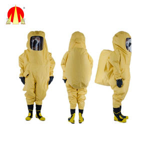 Combinaison chimique étanche au gaz Visière anti-buée ignifuge Certifiée <span class=keywords><strong>ATEX</strong></span> Durée de vie de 10 ans - Product Image 1