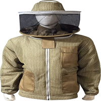 Hochwertige bequeme Imkerei jacke aus Baumwolle mit Schleier Benutzer definiertes belüftetes Design Lässige Imkerei Honigbienen anzug Fechten