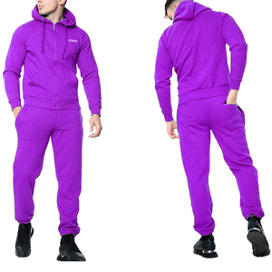 Conjunto Deportivo para Hombre, Mezcla de Poliéster y Algodón, Suave, Mangas Completas, Cintura Elástica, Ideal para Gimnasio, Trotar y Uso Diario para Minoristas - Product Image 3