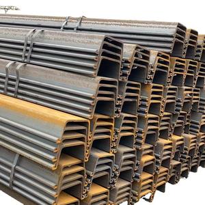 Q235 Q345 400X100X10.5mm 6-12m U/C/Z/T Tipo Pila de chapa de acero con diferente estructura y tamaño - Product Image 6