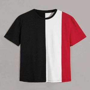 T-shirts pour hommes personnalisés 100% coton | OEM respirant tricoté à manches courtes respectueux de l'environnement 240g coupe régulière sérigraphié personnalisé - Product Image 2