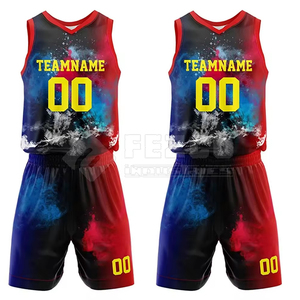 Nouveauté Meilleure qualité Faible MOQ Respirant Grande taille Uniforme de basket-ball pour hommes adultes Léger Confortable 100% polyester - Product Image 2