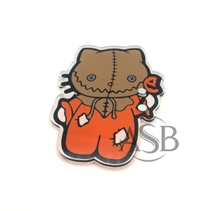 Carreaux de cils en acrylique personnalisés pour Halloween Pince à épiler ovale Design durable Logo personnalisé Horreur Kitty Carreaux de cils - Product Image 4