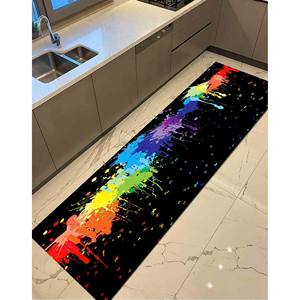 Tapis Papillon : Art Abstrait Coloré, Décoration Moderne pour la Maison, Tapis Fin Non Tissé - Product Image 4