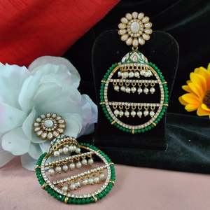 Boucles d'oreilles pendantes Fusion pour femmes Vjoshijewels, cristaux colorés, tendance contemporaine, pierres de qualité supérieure, fête, festive, autres - Product Image 2