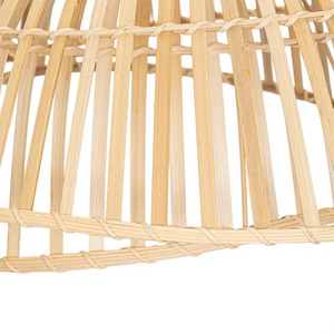 Marcos de bambú redondos antiguos hechos a mano, pantalla de Vietnam, luz cálida suave para salas de estar tradicionales chinas - Product Image 6