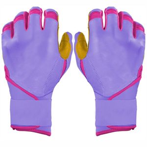 Guantes de bateo de cuero de alta calidad para jóvenes y adultos Colores y logotipos personalizados para bateo de béisbol y softball - Product Image 1