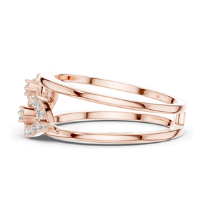 0.234 CT Lab Diamond <b>Infinity</b> Ring for Women VVS-VS EF Clarity 18KT, 14KT, 10KT Gold & 925 Silver <b>Rose</b>, Yellow, White - Product Image 4