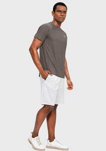 T-shirts pour hommes grande taille en coton col rond à manches courtes coupe ample t-shirt décontracté couleur unie haut confortable vêtements de mode de tous les jours - Product Image 4