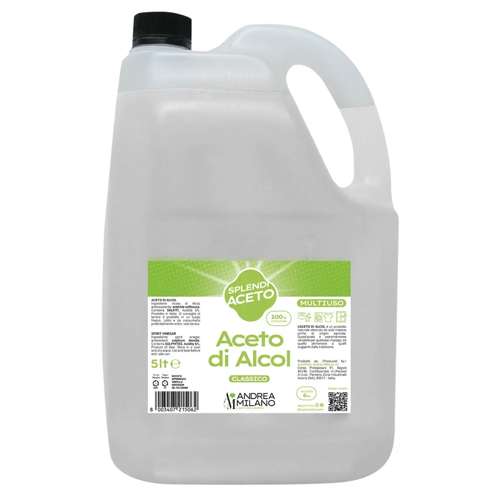 고품질 클래식 알코올 식초 6% HDPE 5Lt 조미료 병 유리 가정용 청소 도구 및 액세서리