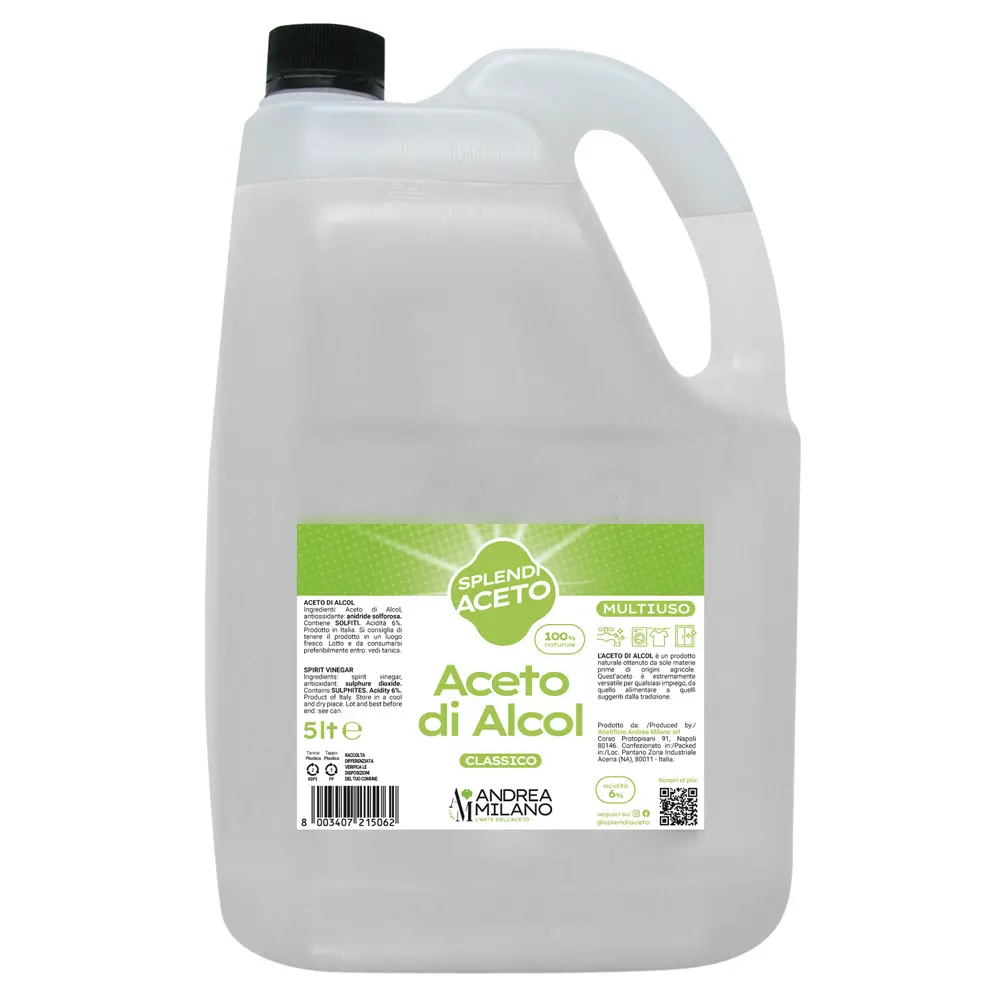 Vinagre de álcool, de alta qualidade, clássico, 6% hdpe 5lt, garrafas de condimentos, ferramentas de limpeza doméstica e acessórios