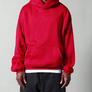 เสื้อฮู้ดผ้าคอตตอนและสเวตเตอร์ของผู้ชายแบบดึง360gsm 100% สตรีททรงหลวมโอเวอร์ไซส์ออนไลน์2025 - Product Image 3