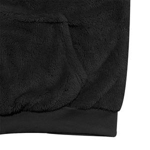 Pull-over à capuche en fourrure personnalisé Tissu doux et brillant Manches longues Slim Fit Couleur noire Respirant Sweat à capuche en fourrure d'hiver pour hommes - Product Image 5