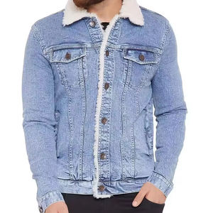 Veste de conception unique pour hommes 2025 dernière mode sur mesure Logo imprimé vestes en jean pour hommes - Product Image 1