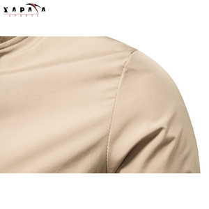 2022 XAPATA SPORTS hiver Logo personnalisé hommes Bomber Varsity veste col montant manches longues haute qualité toile imperméable - Product Image 5