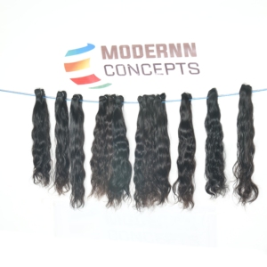 Extensiones de Cabello Humano Indio Virgen Natural sin Procesar, No Remy, con Doble Trama a Máquina, Ondulado, Súper Precio - Product Image 1