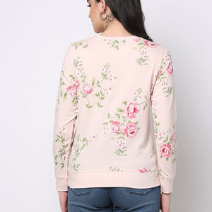 Logo Sweat Coton Polaire Femmes Ras Du Cou Pull Pull Surdimensionné Imprimés Personnalisés Sweat Vêtements Personnalisés - Product Image 2