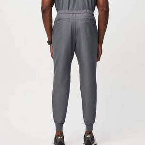 Traje médico personalizado para mujer con estilo, uniformes de hospital tejidos de nueva tendencia, juego de cepillo para fregar, mezclas de algodón de tela vaquera - Product Image 4