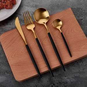 Meilleures ventes, ensemble de couverts en métal plaqué or, couverts pour hôtel et restaurant, couverts en métal, fourchette et cuillère - Product Image 6