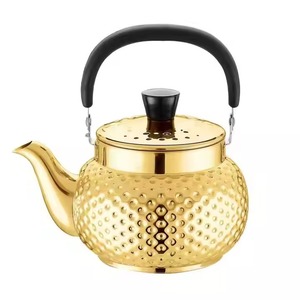 Brass Tea Pot with Royal Spout and Grip Traditional Gold <b>Kettle</b> for Table Centerpiece or <b>Vintage</b> Home Decoration - Product Image 1