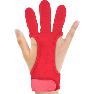 Guantes de Cuero de Vaca de 3 Dedos para Tirar de Arco y Flecha, Equipo Duradero y Cómodo, Guantes de Protección para Dedos de Tiro con Arco - Product Image 1