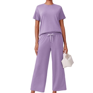 High-quality Loungewear Summer <b>Sets</b> For Women's Comfortable And Stylish Perfect For Home Travel And Party To Wear Women's <b>Sets</b> - Product Image 5