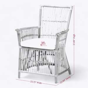 Chaise longue en rotin et osier Chaise à accoudoirs en rotin Chaise en rotin pour mobilier de salon fabriquée au Vietnam - Product Image 5