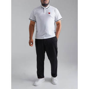 Polos imprimés avec logo personnalisé pour hommes T-shirts polo en coton uni vierge de grande qualité grande taille pour hommes - Product Image 3