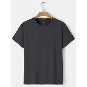 Ropa de hombre Camiseta de moda 100% Algodón Camisetas personalizadas Cómodo Respetuoso del medio ambiente Calidad Premium Camiseta casual Colores sólidos - Product Image 6