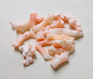 Perles de bâton de corail blanc poli lisse japonais naturel Pierres précieuses en vrac Bâton de corail rose Lot de pierres précieuses de corail blanc - Product Image 3