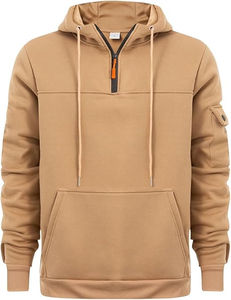 Sweat-shirt à capuche unisexe en coton 100% personnalisé avec logo 2025, brodé, uni pour sweat-shirt - Product Image 2