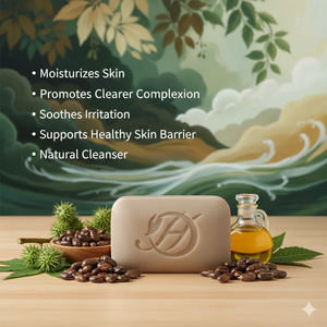 Savon à l'huile de ricin naturelle, nettoyant doux aux propriétés adoucissantes pour la peau, OEM - Product Image 3