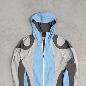 Vente en gros Ensemble short en nylon personnalisé Survêtements coupe-vent en nylon deux pièces en polyester léger pour hommes - Product Image 5